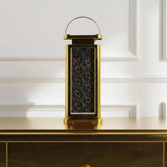 Lina Cutwork Led Lantern Dia10X22Cm - Gold