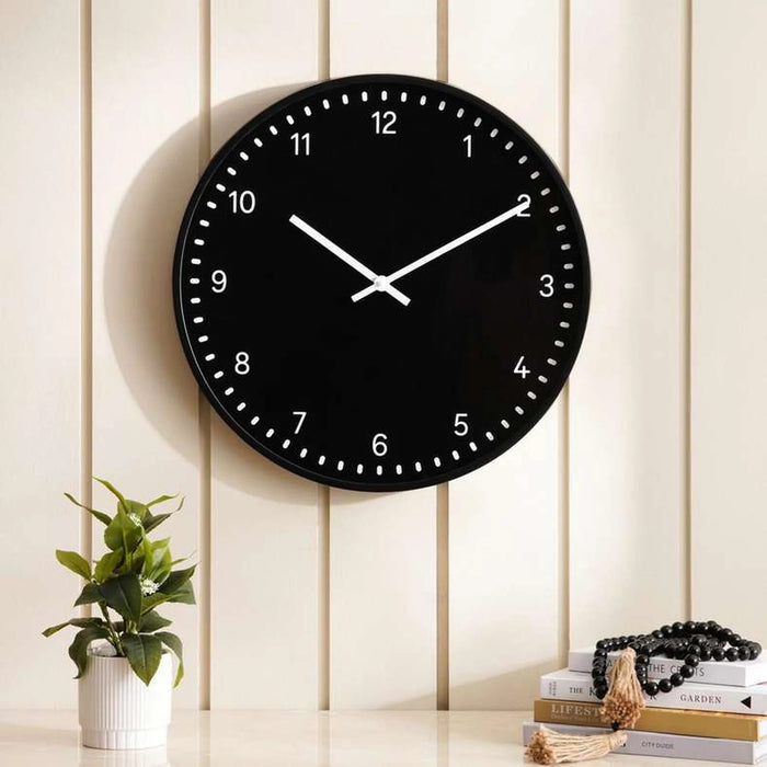 Lindsey Wall Clock Dia 51X4.5Cm- Black Pan Home