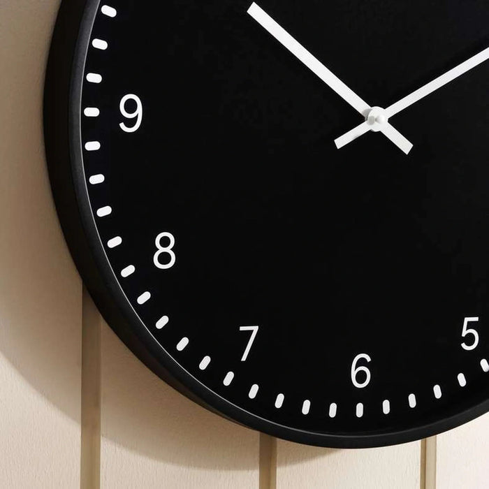 Lindsey Wall Clock Dia 51X4.5Cm- Black Pan Home