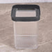 Linea Square Food Container 1.1L - Clear & Grey Pan Home