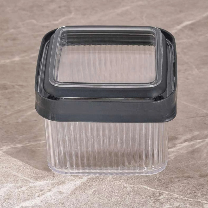 Linea Square Food Container 550Ml - Clear & Grey