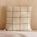 Linen Texture Plaid Hand Woven Down Feel Filled Cushion 50X50Cm - Olive Pan Home