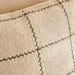 Linen Texture Plaid Hand Woven Down Feel Filled Cushion 50X50Cm - Olive Pan Home