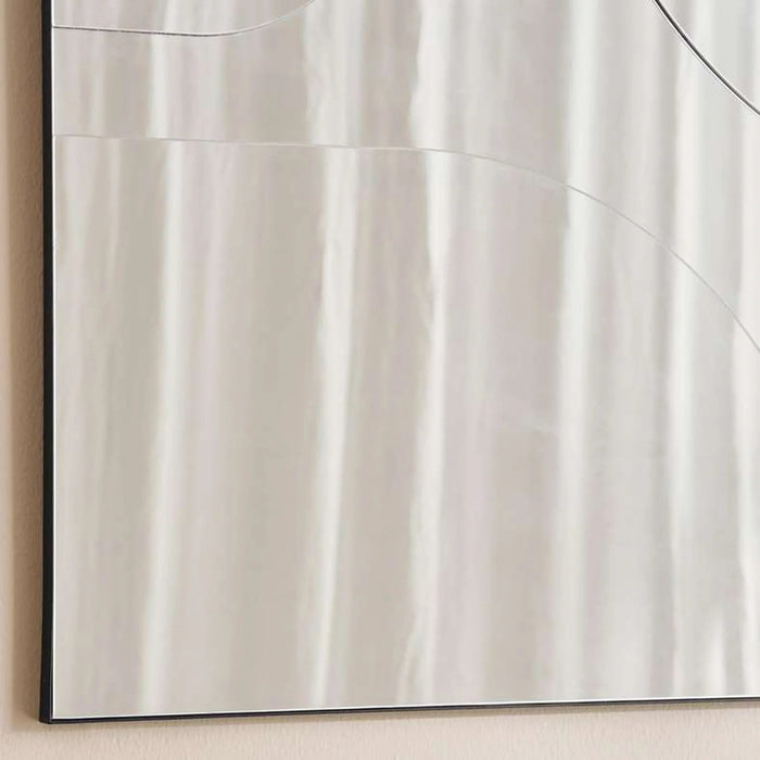 Linton Wall Mirror 60X90Cm - Black Pan Home