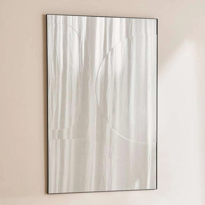 Linton Wall Mirror 60X90Cm - Black Pan Home