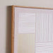 Linus Textured Printed Canvas Wall Art 50X70Cm - Beige Pan Home