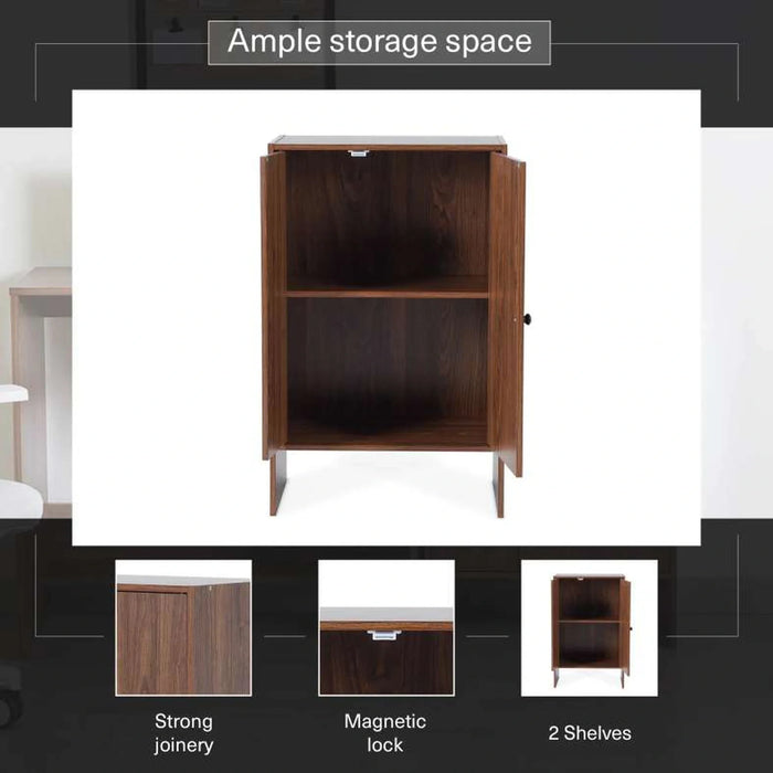 Linz Office Cabinet- Walnut