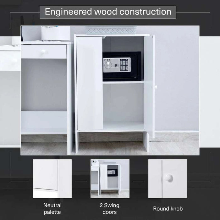 Linz Office Cabinet - White