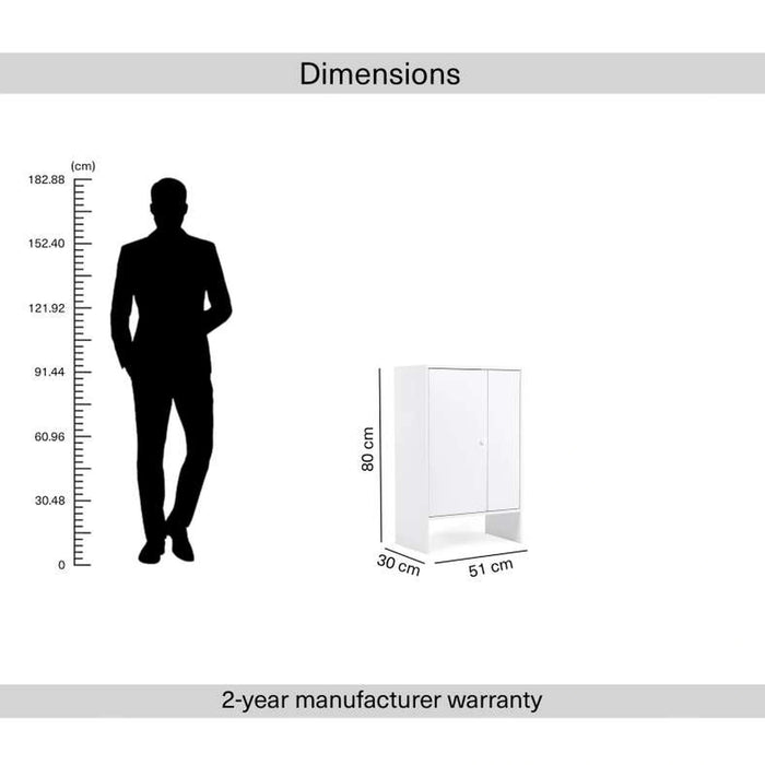 Linz Office Cabinet - White