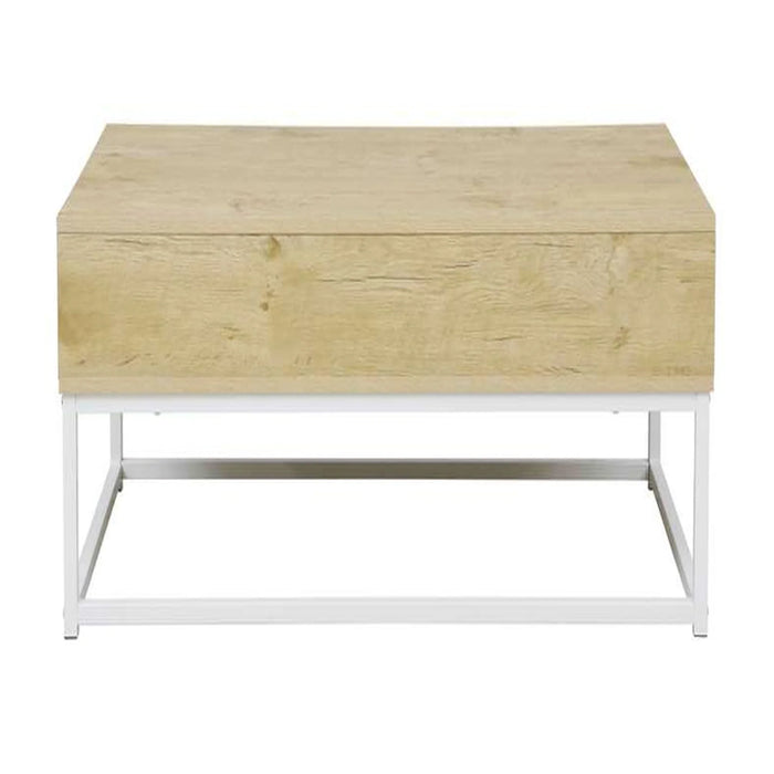 Lionel Coffee Table With Storage Melamine - Natural & White