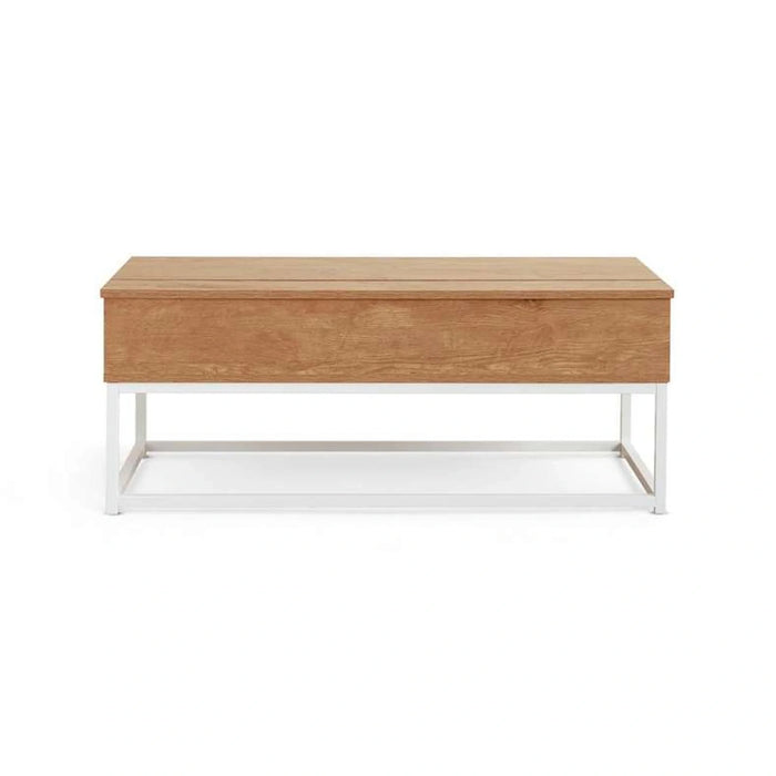 Lionel Coffee Table With Storage Melamine - Natural & White