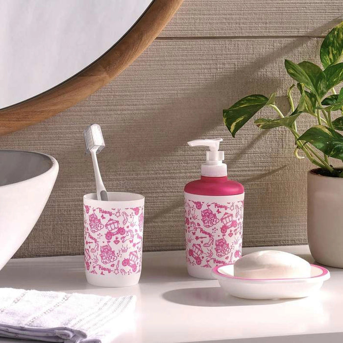 Little Princess Bath Accessories 3Pc Set-Pink Pan Home