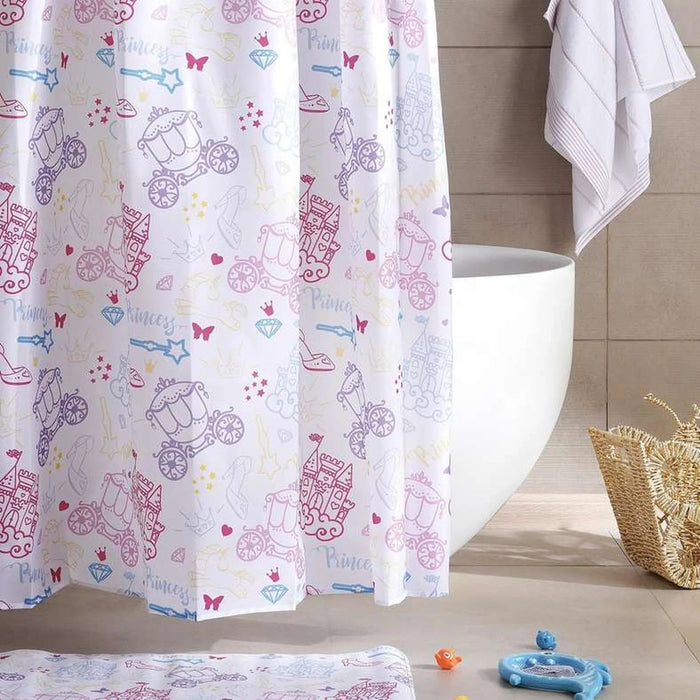 Little Princess Shower Curtain 180X180 Cm-Pink Pan Home
