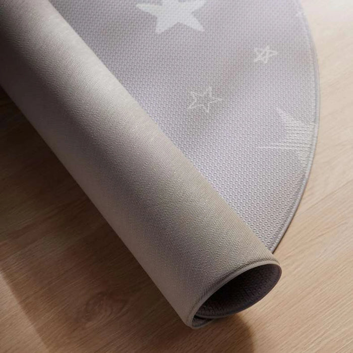 Little Star Printed Non Slip Playmat 140Cm Round- Grey
