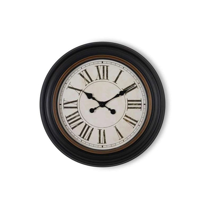 Liva Wall Clock Dia 76.2X5.7Cm - Black Pan Home