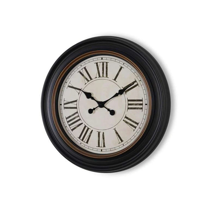 Liva Wall Clock Dia 76.2X5.7Cm - Black Pan Home