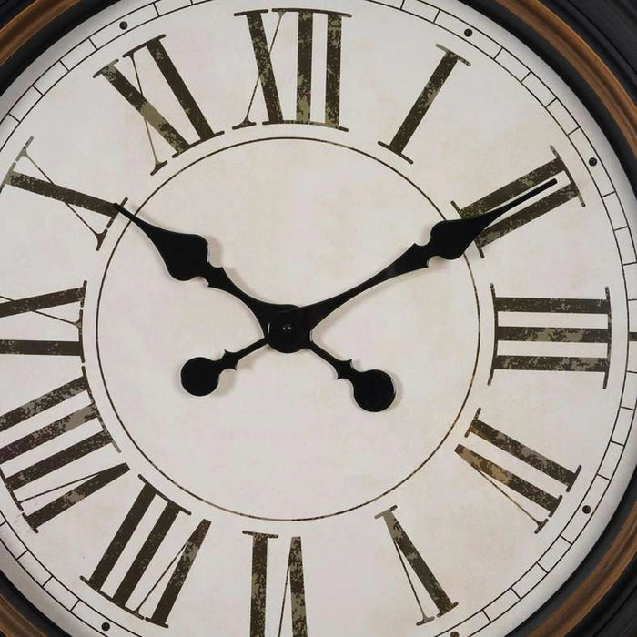 Liva Wall Clock Dia 76.2X5.7Cm - Black Pan Home