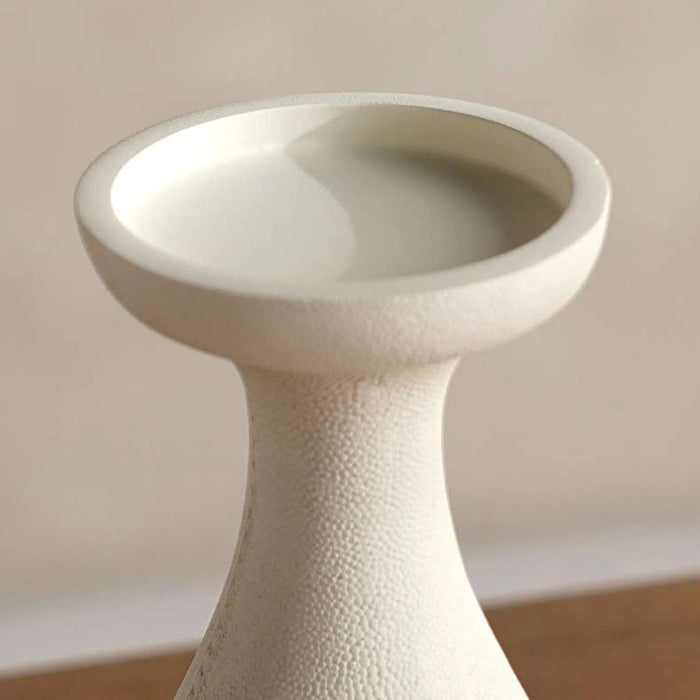 Livi Polyresin Candle Holder 12X9.5X22Cm - Beige