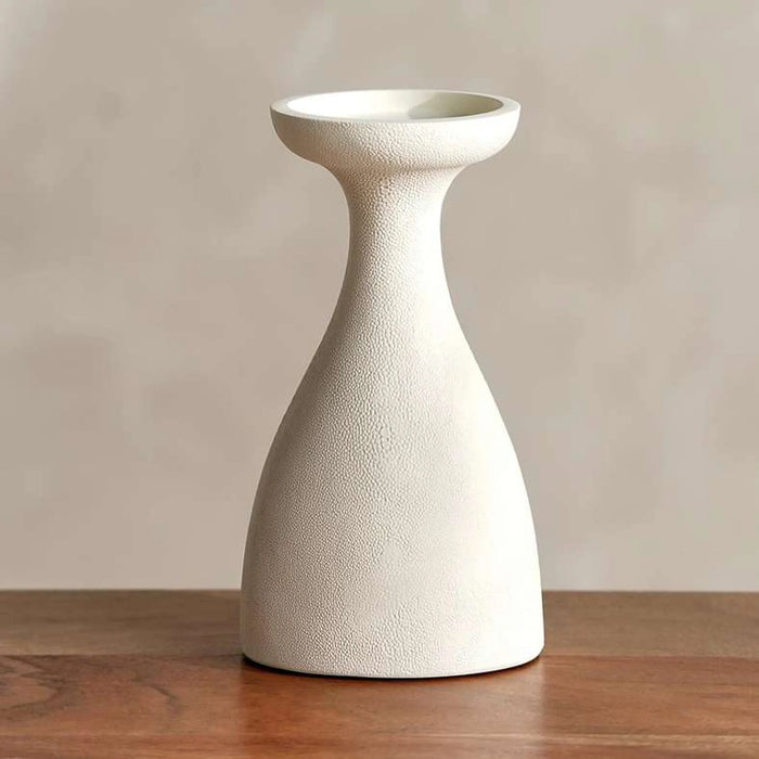 Livi Polyresin Candle Holder 12X9.5X22Cm - Beige