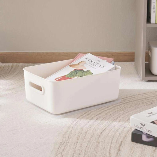 Livia Versatile Storage Box With Lid 13L 38X27.6X15Cm - White Pan Home
