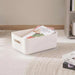 Livia Versatile Storage Box With Lid 13L 38X27.6X15Cm - White Pan Home