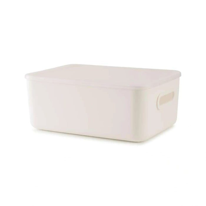 Livia Versatile Storage Box With Lid 13L 38X27.6X15Cm - White Pan Home