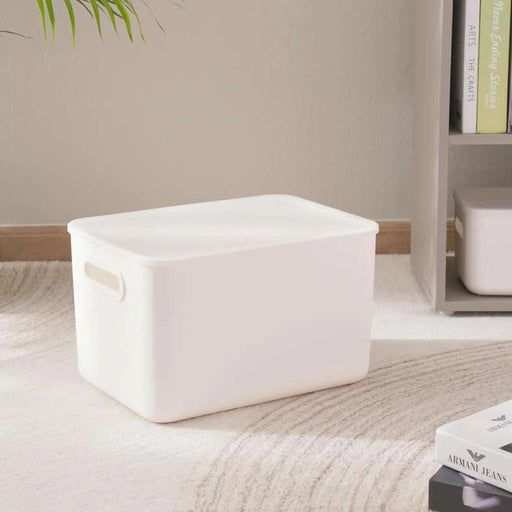 Livia Versatile Storage Box With Lid 20.5L 38X27.6X22.7Cm - White Pan Home