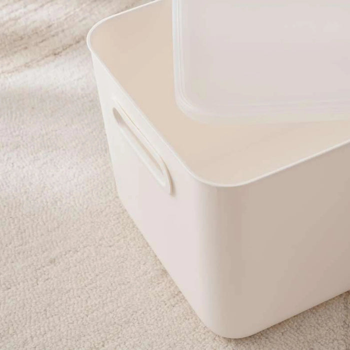 Livia Versatile Storage Box With Lid 20.5L 38X27.6X22.7Cm - White Pan Home