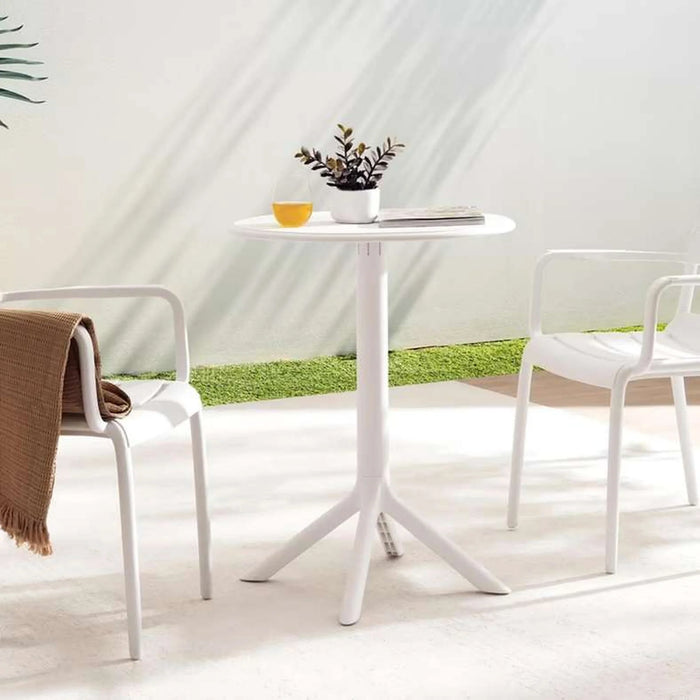 Livoly White Round Table Dia 60 Cm - White