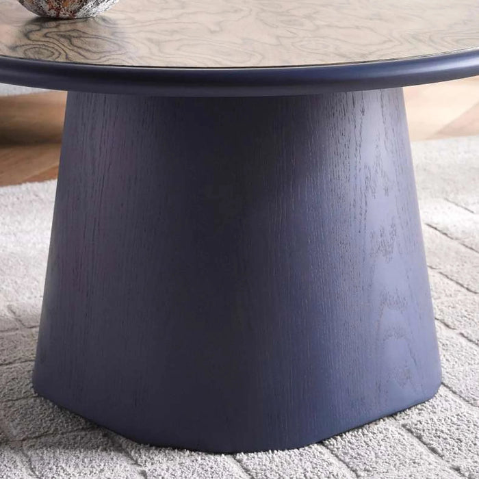 Liya Coffee Table Veneer Large - Natural Blue