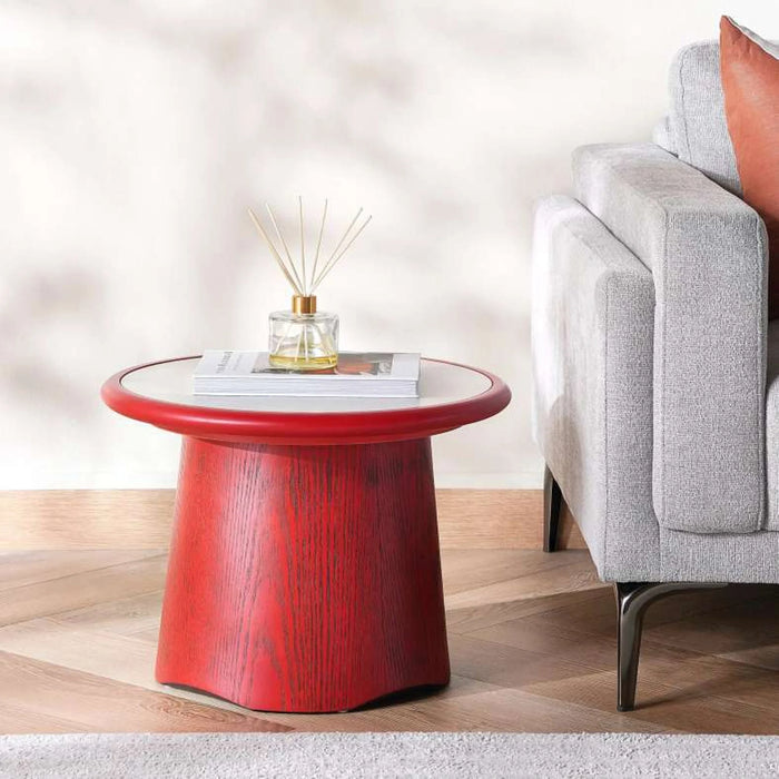 Liya End Table Ceramic Small - Natural Red