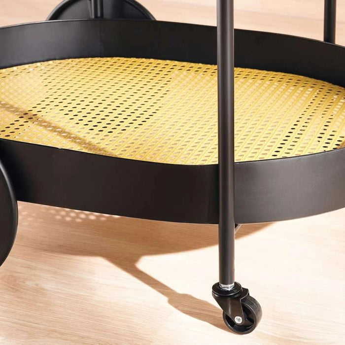 Loislane 2-Tier Kitchen Trolley 62X50X72Cm -Black & Brown