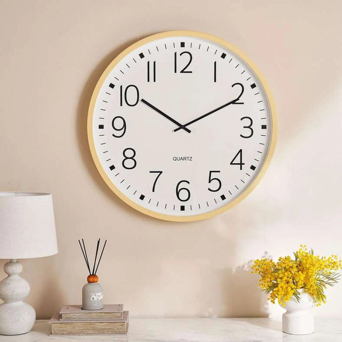Lomax Wall Clock Dia 70Cm - Natural Pan Home