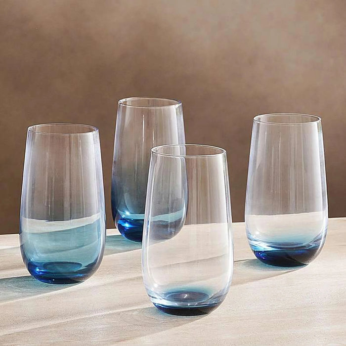 Lona 4-Piece Highball Glass Set 573Ml -Blue
