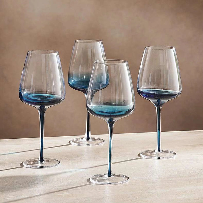 Lona 4-Piece Stemware Glass Set 400Ml -Blue