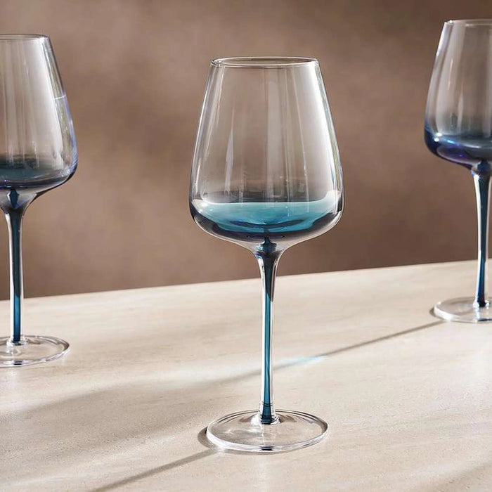 Lona 4-Piece Stemware Glass Set 400Ml -Blue