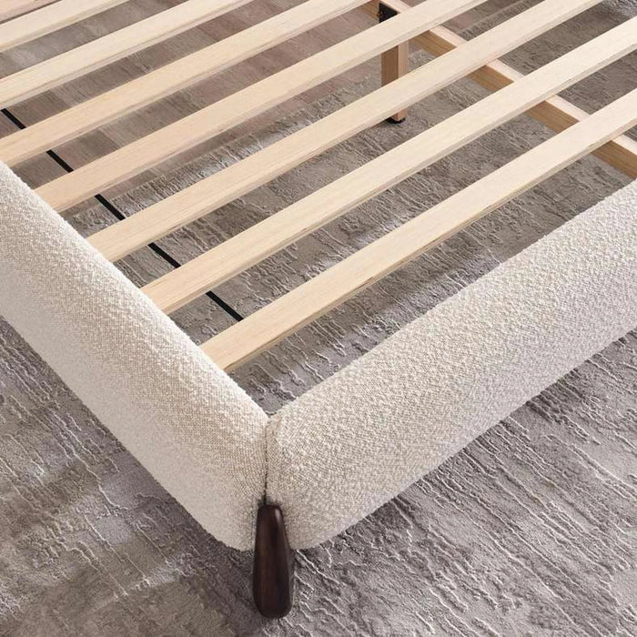 Lorein King Bed 180X200 Cm - Beige Pan Home