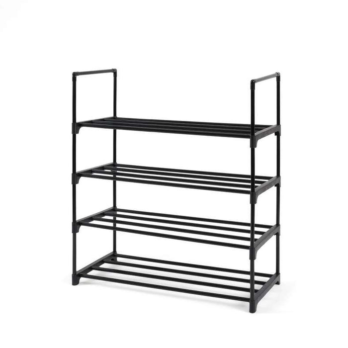 Lorell Shoe Rack 12 Pairs 74Cm - Black