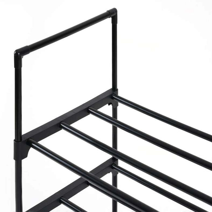 Lorell Shoe Rack 12 Pairs 74Cm - Black
