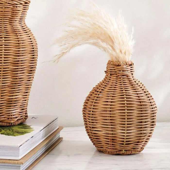 Lorena Rattan Vase 14X14X16Cm- Natural