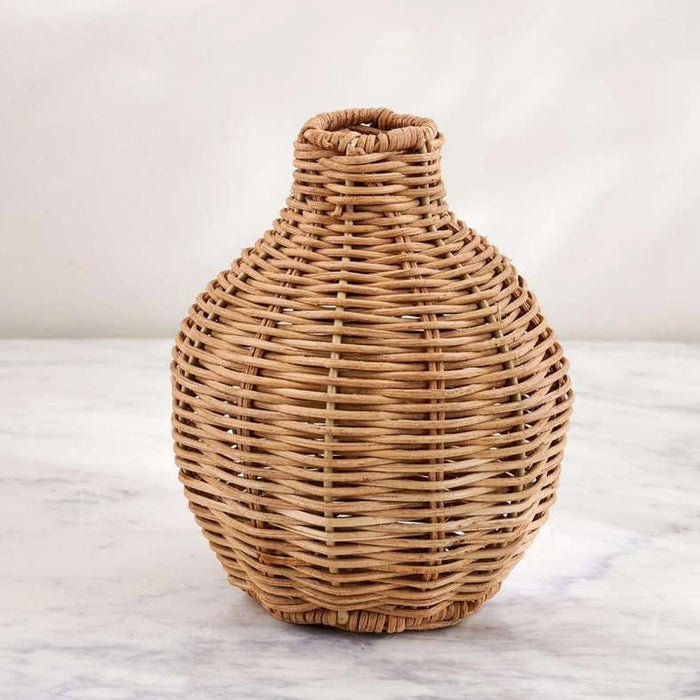 Lorena Rattan Vase 14X14X16Cm- Natural