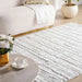 Lotus Textured Rug 160X230Cm - Silver Pan Home