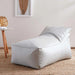 Lounger Indoor/Outdoor Beanbag-110X67X65 Cm-Silver Pan Home