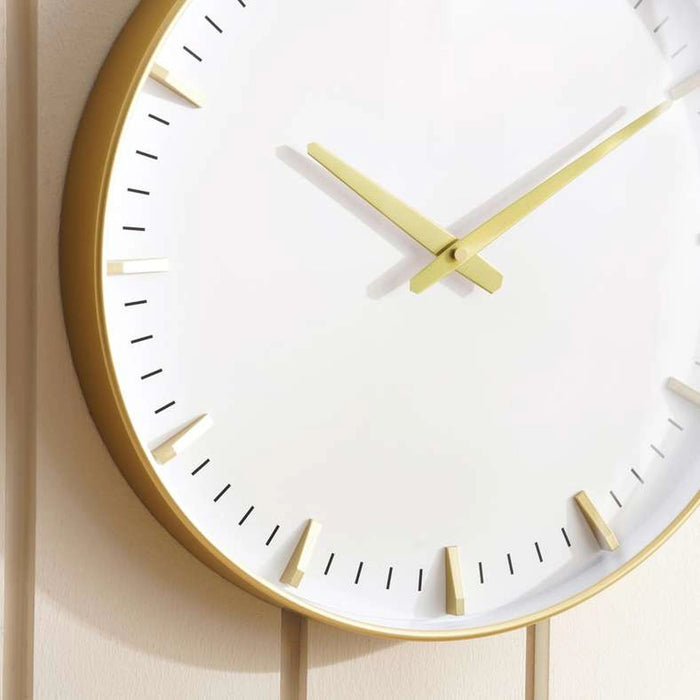 Luc Wall Clock Dia 40cm - Gold Pan Home