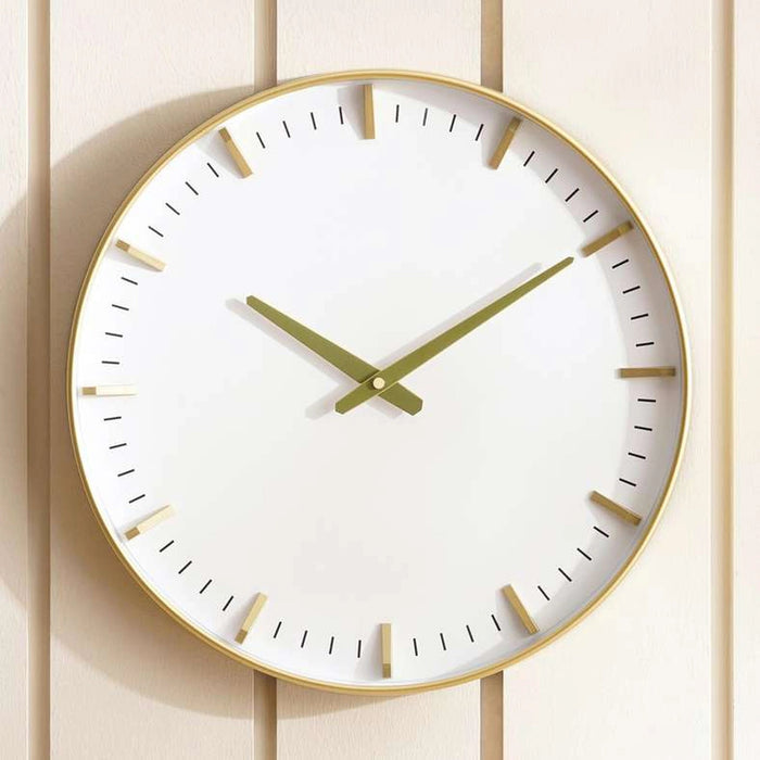 Luc Wall Clock Dia 40cm - Gold Pan Home