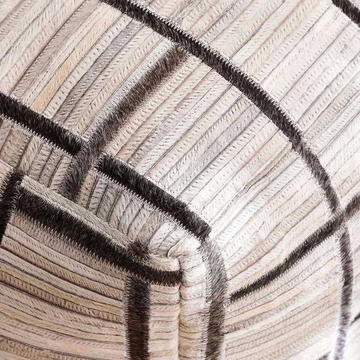 Lucas Hairon Pouf 50X50X40Cm - Grey