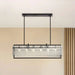 Lucent 6-Lights E14 Glass Hanging Pendant Lamp 105X25X30Cm - Black Pan Home