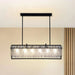 Lucent 6-Lights E14 Glass Hanging Pendant Lamp 105X25X30Cm - Black Pan Home
