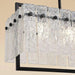 Lucent 6-Lights E14 Glass Hanging Pendant Lamp 105X25X30Cm - Black Pan Home