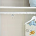 Lucia Kids 3 Door Wardrobe - White And Brown Pan Home